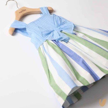 Abito righe con fiocco Abito e Tuta