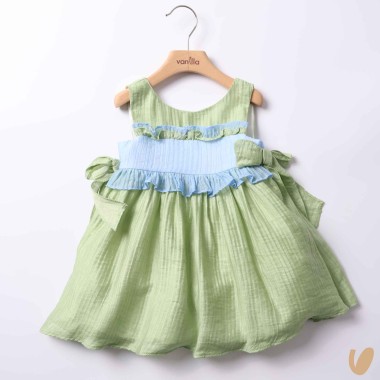 Abito bicolore fiocchi Abito e Tuta