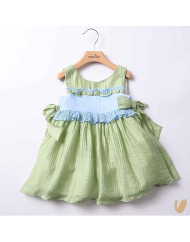 Two-tone flakes dress