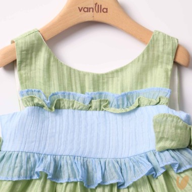 Abito bicolore fiocchi Abito e Tuta