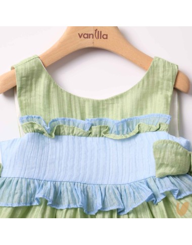 Two-tone flakes dress