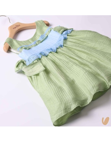 Two-tone flakes dress