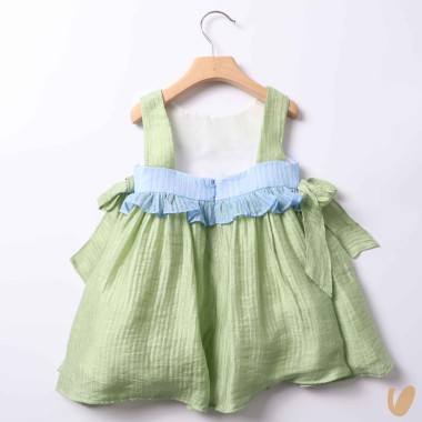 Abito bicolore fiocchi Abito e Tuta