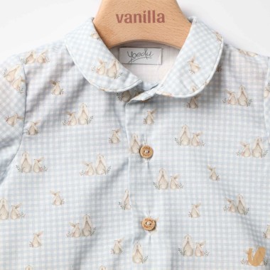 Camicia coniglietti e short Completo e Pagliaccetto
