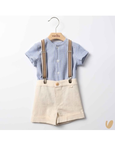 Camicia bretelle e short Completo e Pagliaccetto