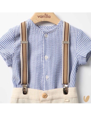 Camicia bretelle e short Completo e Pagliaccetto