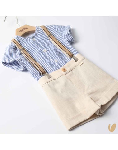 Camicia bretelle e short Completo e Pagliaccetto