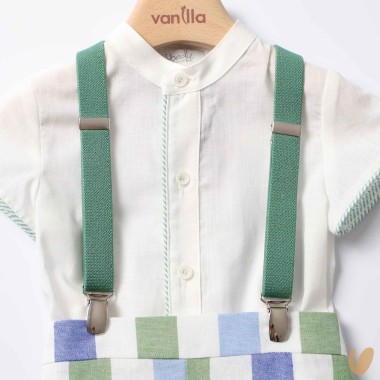 Camicia bretelle e short Completo e Pagliaccetto
