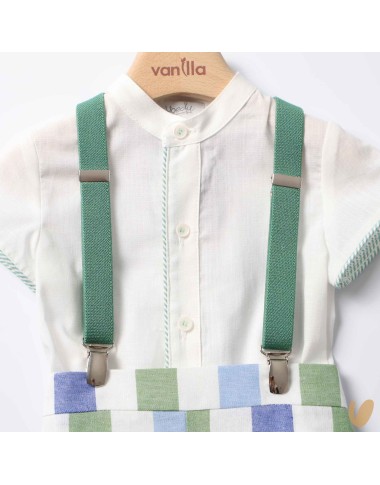 Camicia bretelle e short Completo e Pagliaccetto