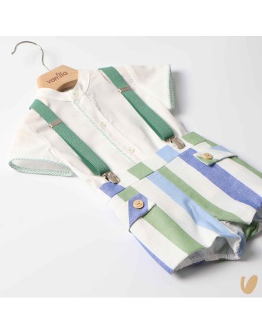Camicia bretelle e short Completo e Pagliaccetto
