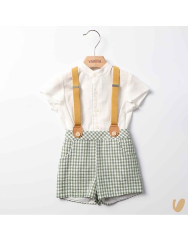 Camicia bretelle e short Completo e Pagliaccetto