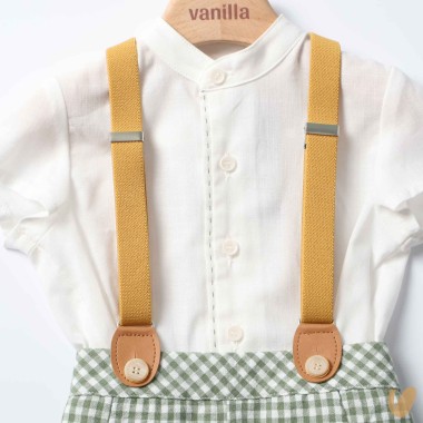 Camicia bretelle e short Completo e Pagliaccetto