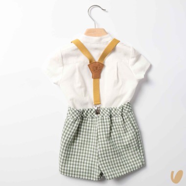Camicia bretelle e short Completo e Pagliaccetto