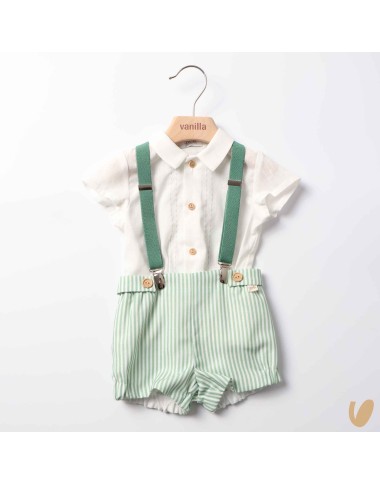 Camicia bretelle e short Completo e Pagliaccetto