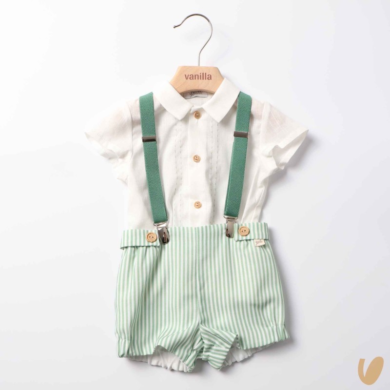 Camicia bretelle e short Completo e Pagliaccetto