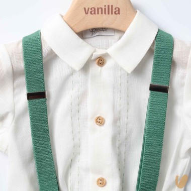 Camicia bretelle e short Completo e Pagliaccetto