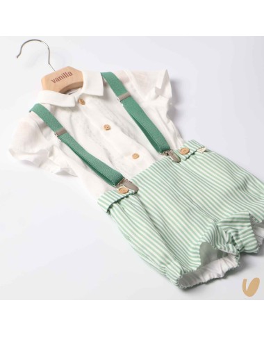 Camicia bretelle e short Completo e Pagliaccetto