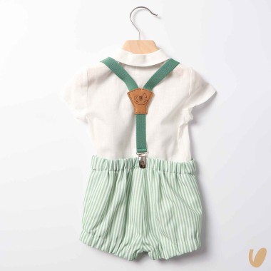 Camicia bretelle e short Completo e Pagliaccetto
