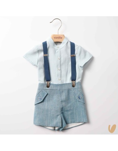 Camicia bretelle e short Completo e Pagliaccetto