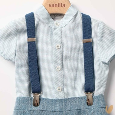 Camicia bretelle e short Completo e Pagliaccetto
