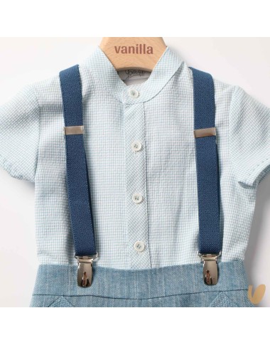 Camicia bretelle e short Completo e Pagliaccetto