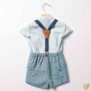 Camicia bretelle e short Completo e Pagliaccetto