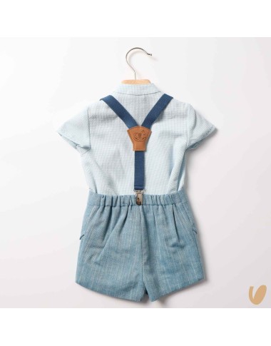 Camicia bretelle e short Completo e Pagliaccetto