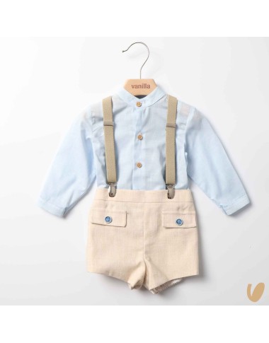 Camicia bretelle e short Completo e Pagliaccetto