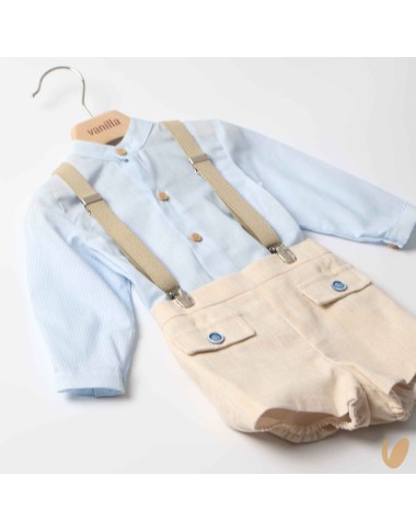 Camicia bretelle e short Completo e Pagliaccetto