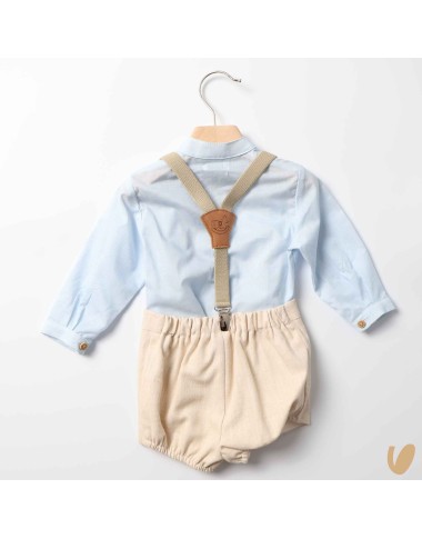 Camicia bretelle e short Completo e Pagliaccetto
