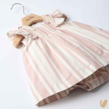 Mini abito righe e nido d'ape Abito e Tute