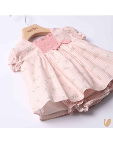 Mini abito vichy coniglietti Abito e Tute