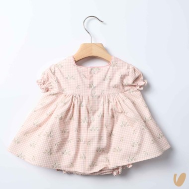 Mini abito vichy coniglietti Abito e Tute