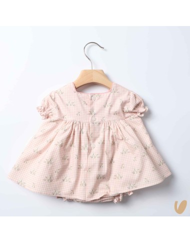 Mini abito vichy coniglietti Abito e Tute