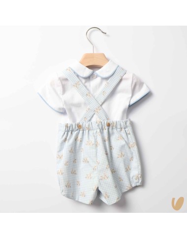 Bunny and shirt dungarees