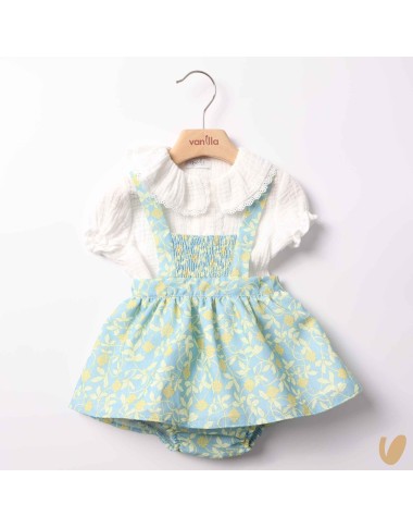 Salopette camicia e culotte Completo e Pagliaccetto