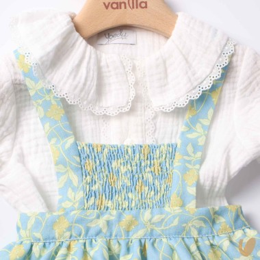 Salopette camicia e culotte Completo e Pagliaccetto