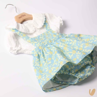 Salopette camicia e culotte Completo e Pagliaccetto