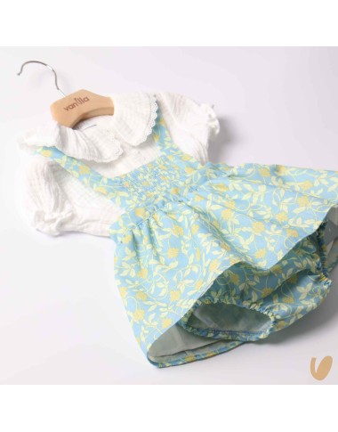 Shirt and culotte dungarees