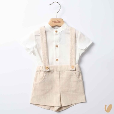 Camicia e bermuda lino Completo e Pagliaccetto