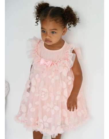 Tulle flowers and paiettes dress