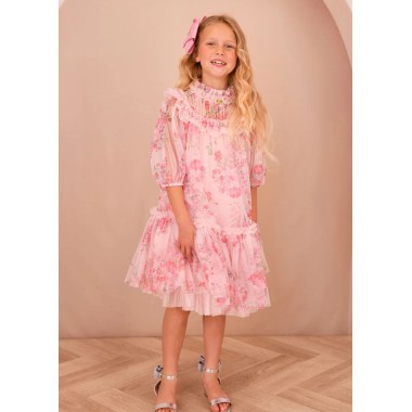 Abito in tulle a fiori Abito e Tuta