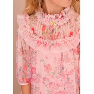 Abito in tulle a fiori Abito e Tuta