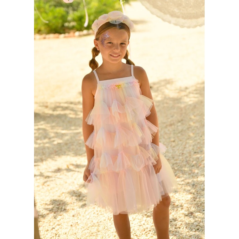 Abito in tulle arcobaleno Abito e Tuta