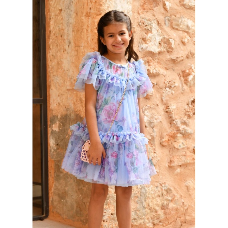 Abito in tulle a fiori Abito e Tuta