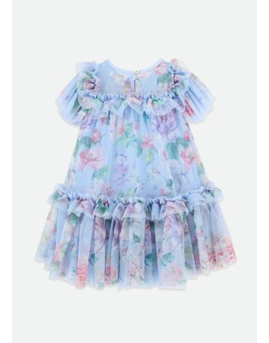Dress in flower tulle
