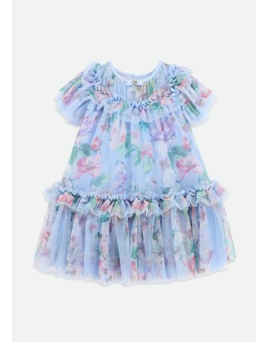 Dress in flower tulle