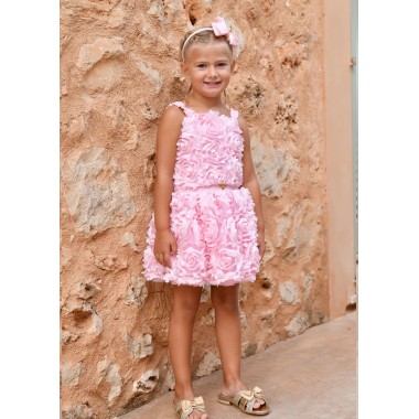 Top e Gonna fiori 3D Completo