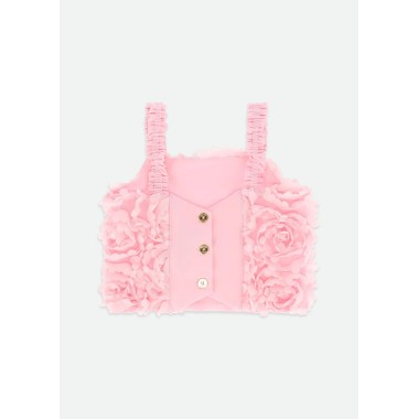 Top e Gonna fiori 3D Completo