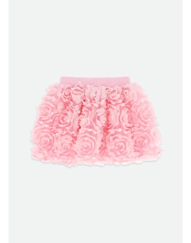 Top and 3D flowers skirt